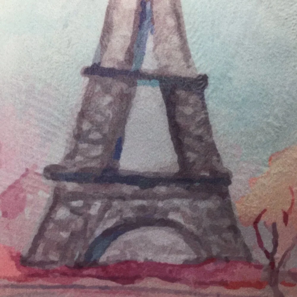 NEW Envogue Kid Paris Eiffel Tower Velour Accent Throw Pillow Pink Bedroom Decor